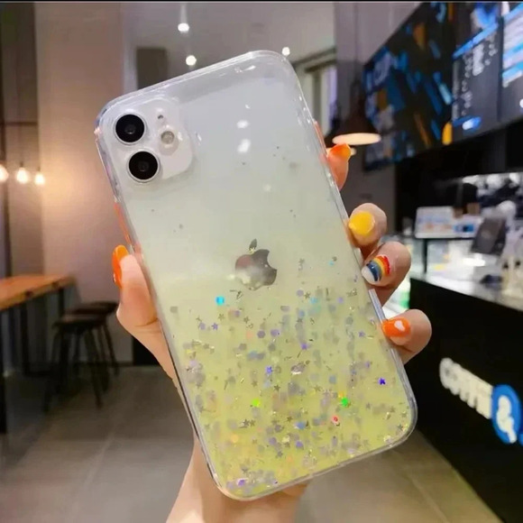 Glitter Ombre iPhone 11 Case – Pink & Yellow – 2-Pack - Picture 2 of 4